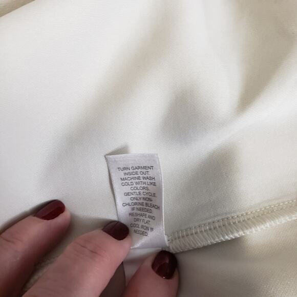 J Jill Double knit piped Quarter zip Size xl tall Athletic Athleisure Nautical - Picture 10 of 10